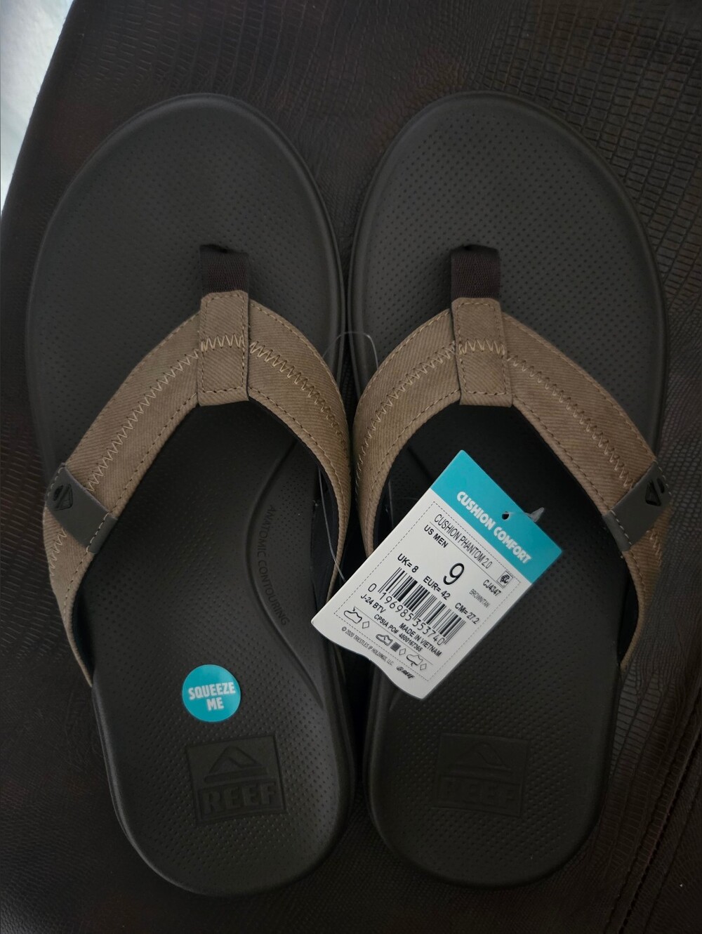 NWT Reef Men’s Cushion Phantom 2.0 in Brown and Tan BRANDNEW SIZE 9